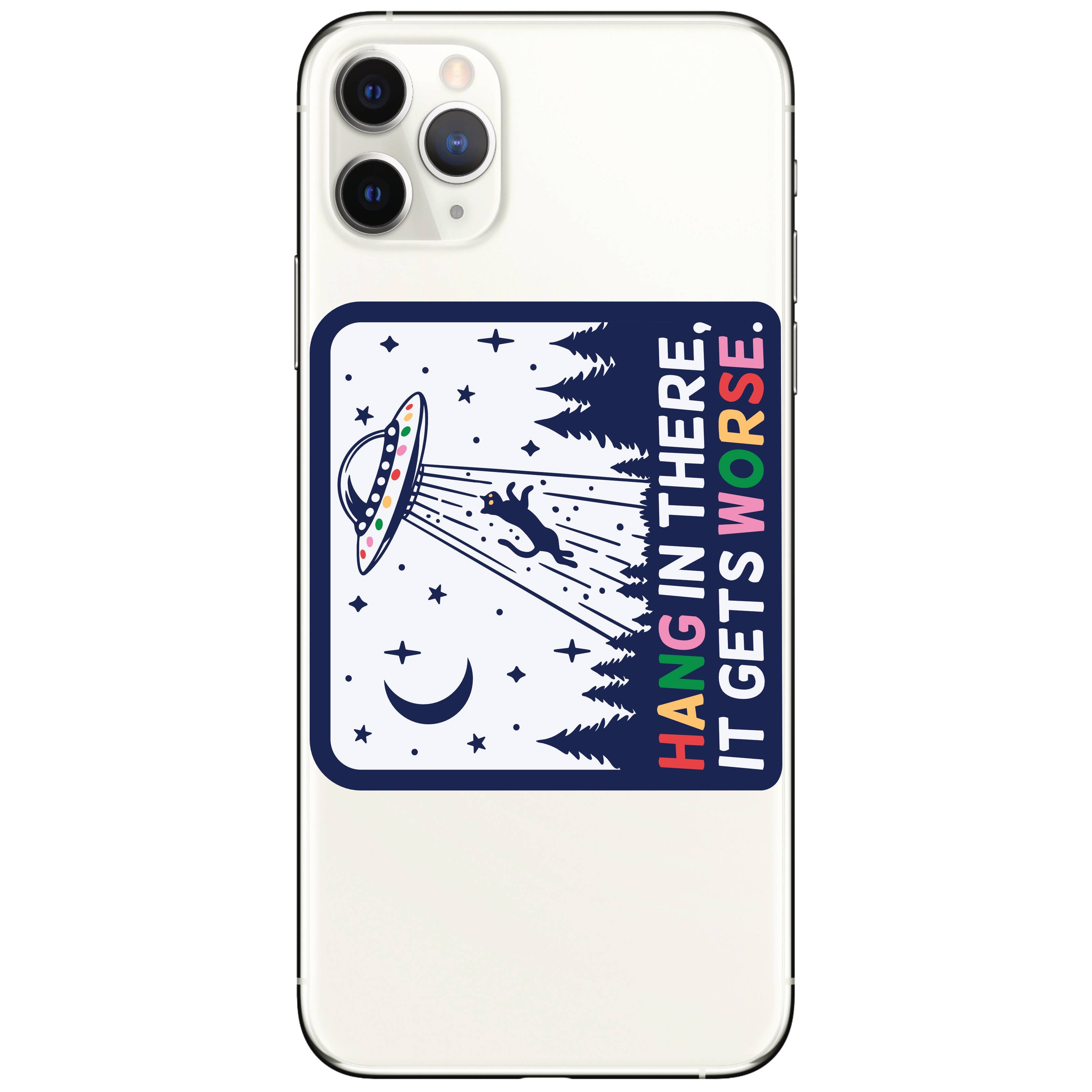 Juju and Moxie -Hang In There High Quality Vinyl Sticker