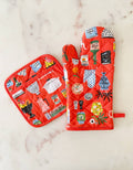 Kitchen Shelf Cotton Oven Mitt + Pot Holder Set by Idlewild Co.