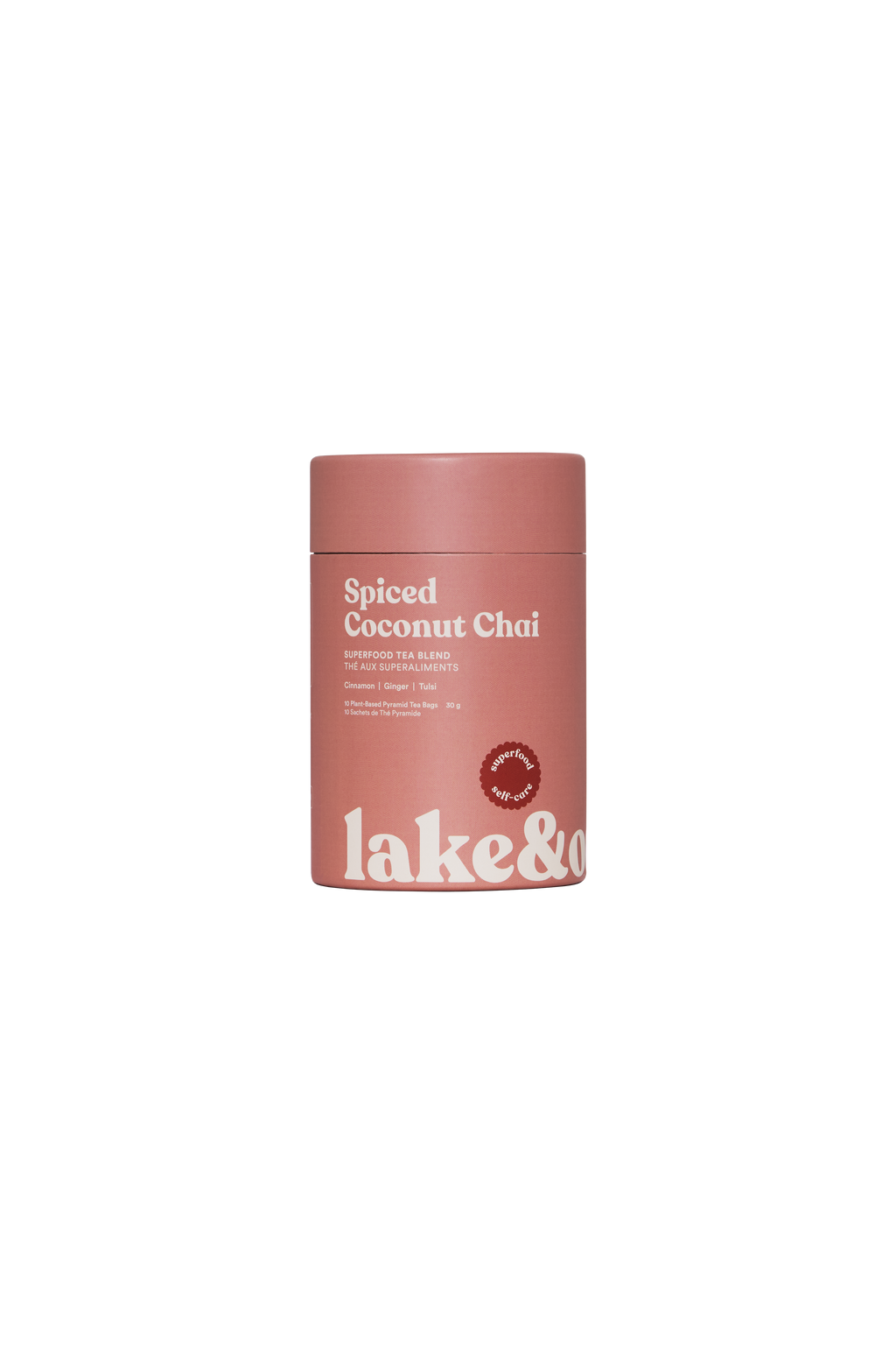 Lake & Oak Tea Co. - Spiced Coconut Chai - Superfood Tea Blend - Pyramid Tea Bags