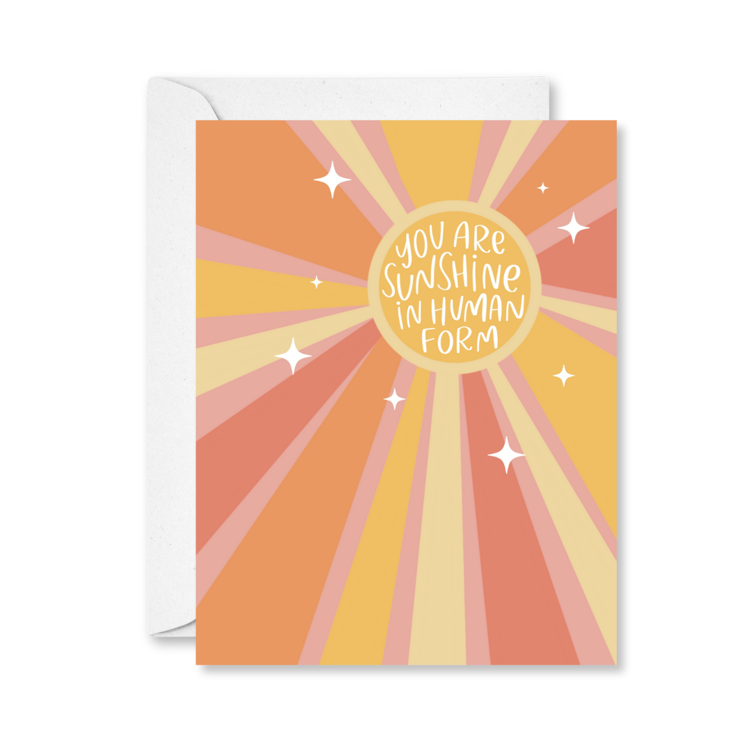 Created By Christine - You are Sunshine Friendship Greeting Sticker Card