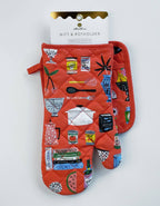 Kitchen Shelf Cotton Oven Mitt + Pot Holder Set by Idlewild Co.