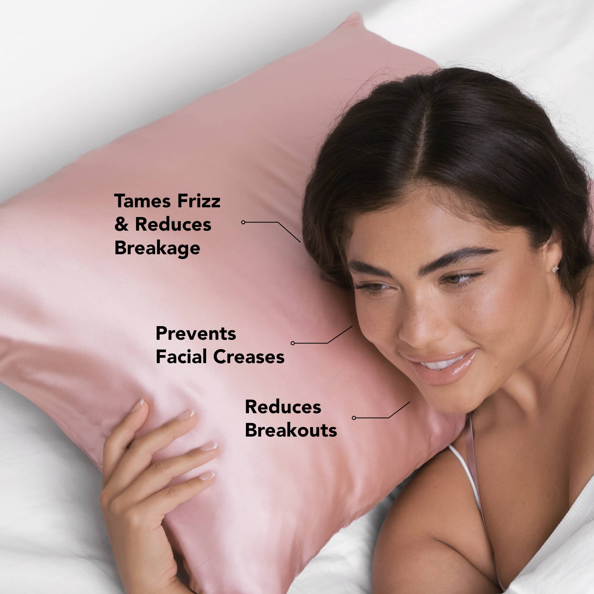 KITSCH Satin Pillowcase Standard in Blush Pink - image 2