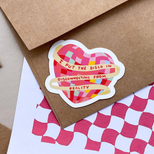 Doctor Scribble - Disco in Disconnecting From Reality Vinyl Sticker