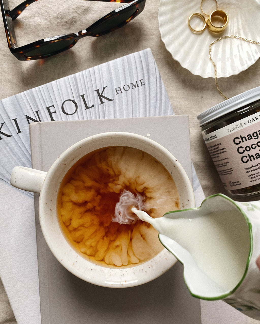 Lake & Oak Tea Co. - Spiced Coconut Chai - Superfood Tea Blend - Pyramid Tea Bags