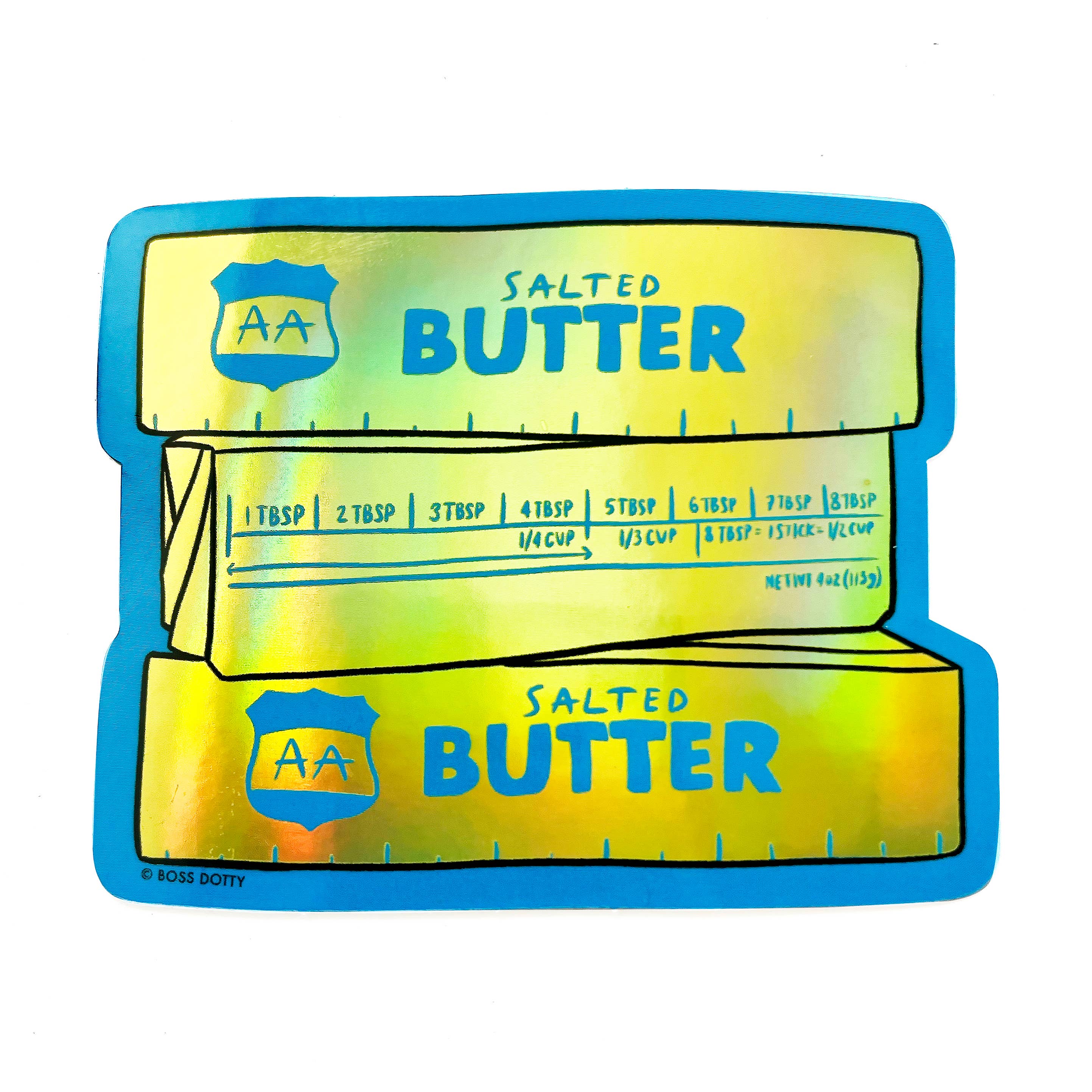 Boss Dotty Paper Co. - Holographic Butter Sticker