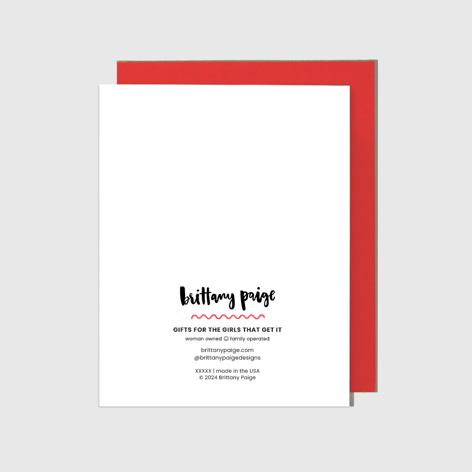 Full of Holiday Spirit Christmas Card by Brittany Paige