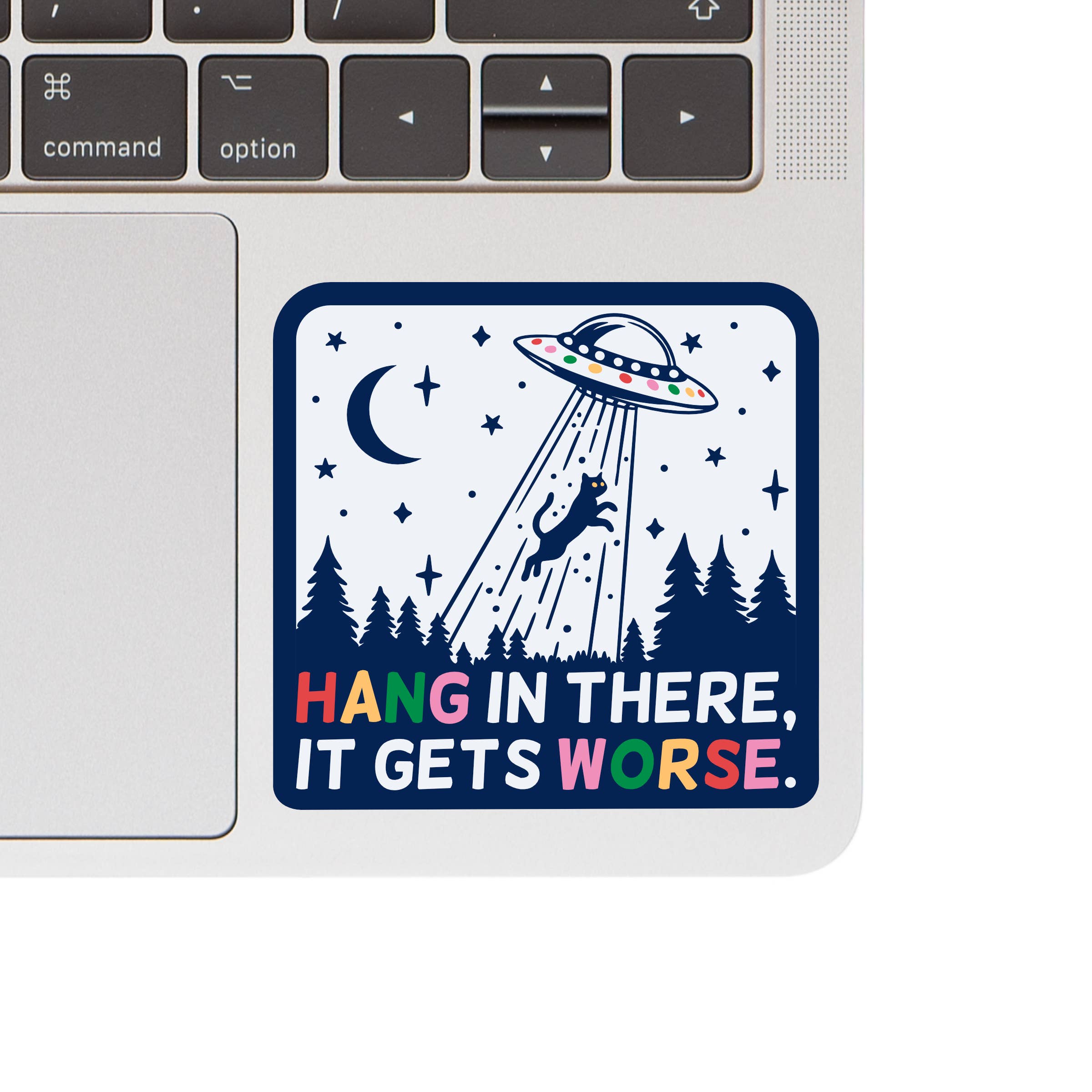 Juju and Moxie -Hang In There High Quality Vinyl Sticker