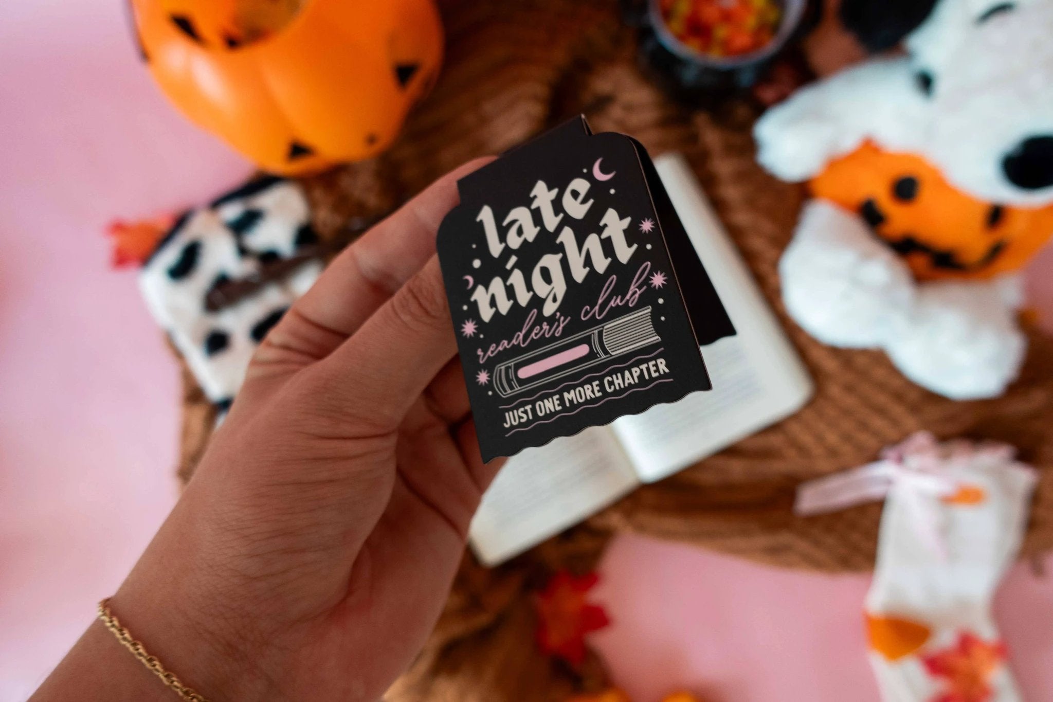 Jollie Ollie Designs - Late Night Readers Magnetic Bookmark by Jollie Ollie Designs
