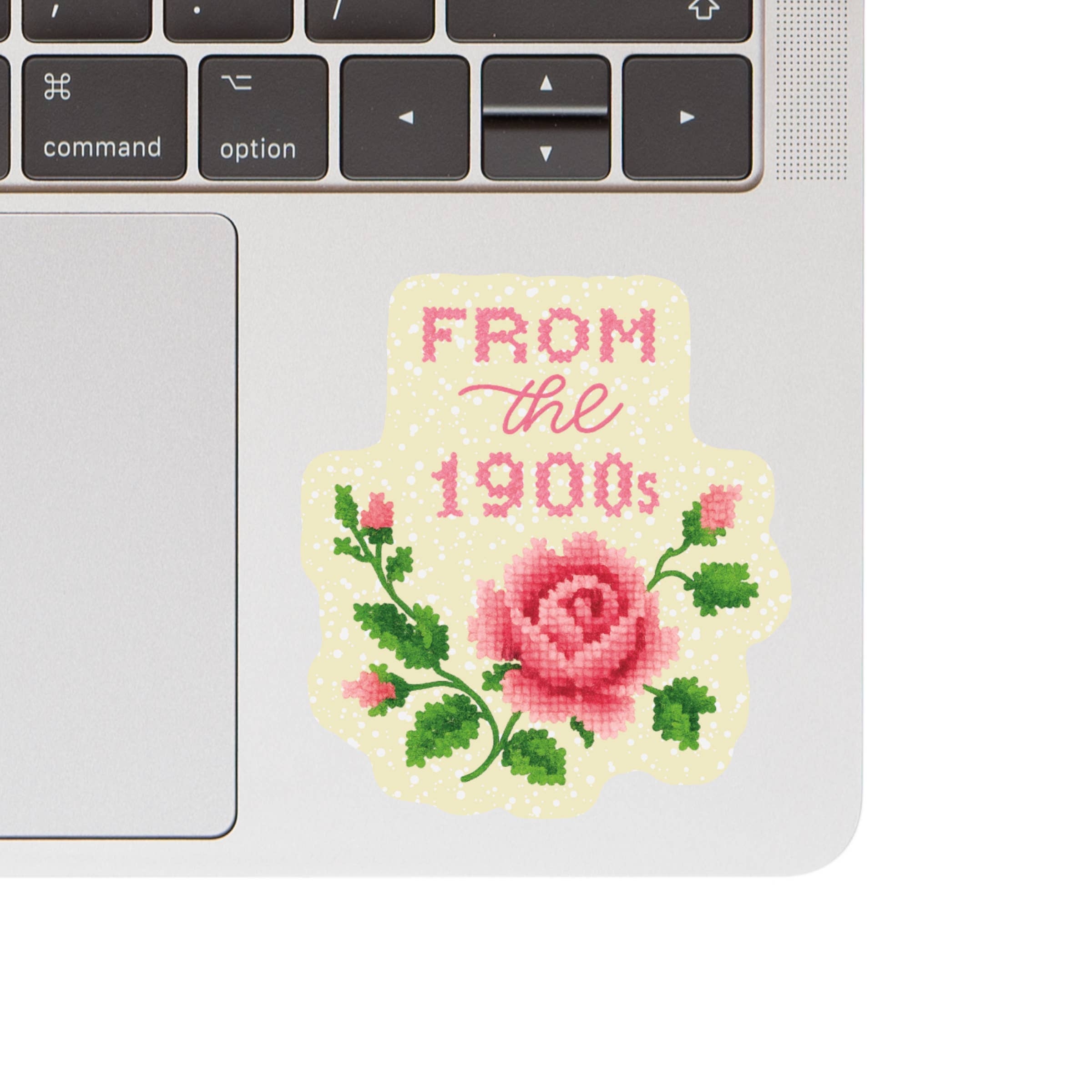 Juju and Moxie -1900s Cross Stitch High Quality Vinyl Sticker