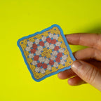 Doctor Scribble - Granny Square Vinyl Sticker