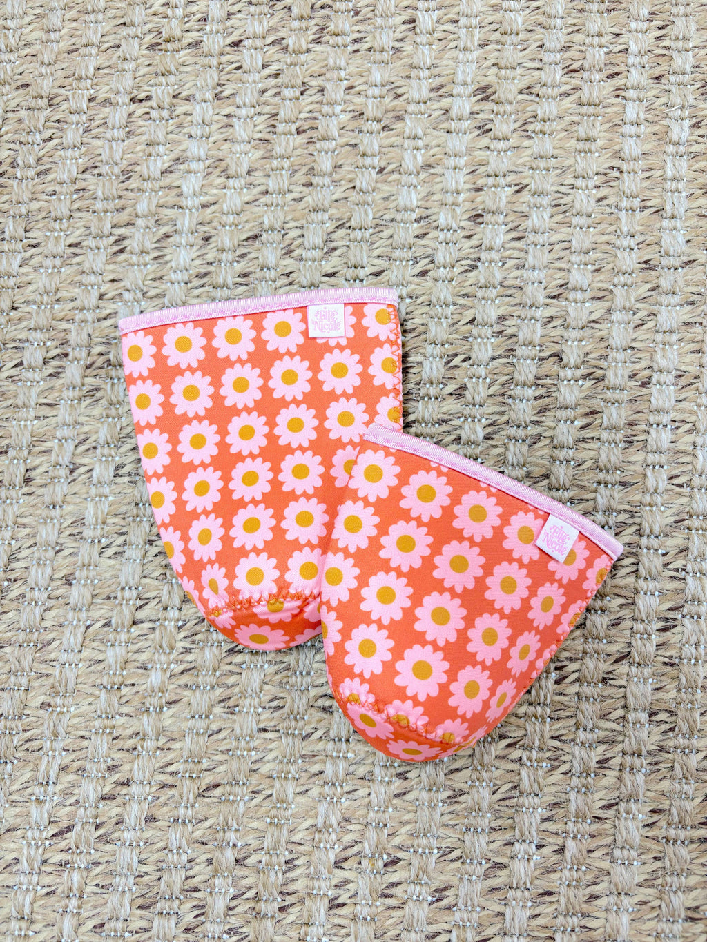 Elle Nicole - Coffee Cup Cover - Boho Florals - Iced Drink Sleeve - Large / 24oz