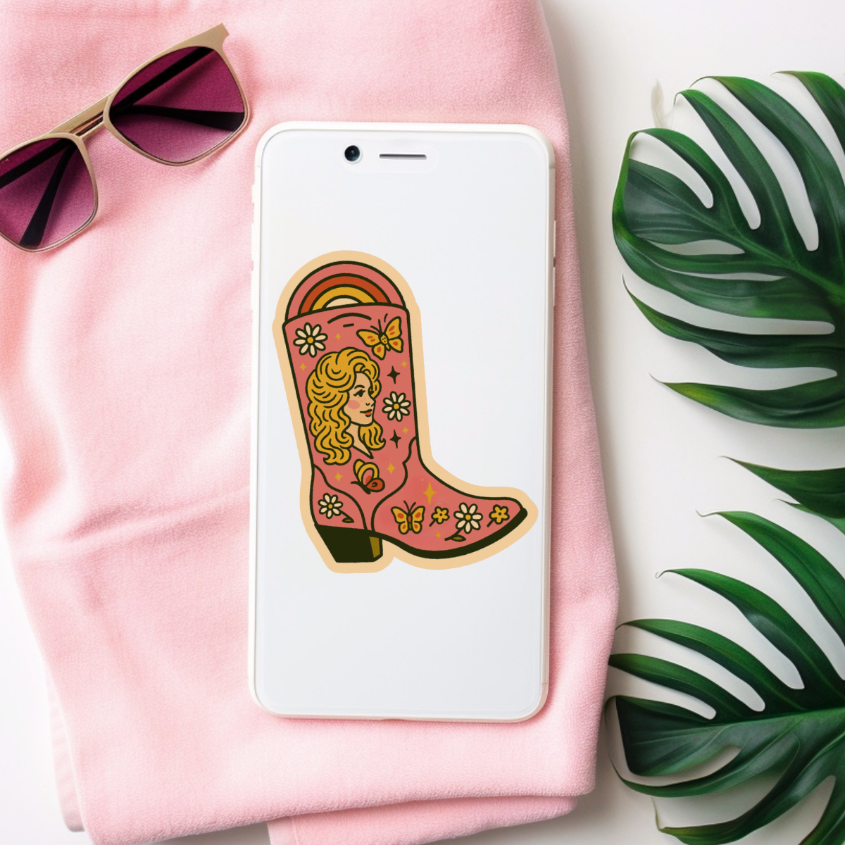 inviting affairs paperie - Dolly Boot Sticker 