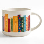 Classic Books Large Ceramic Mug by Pippi Post