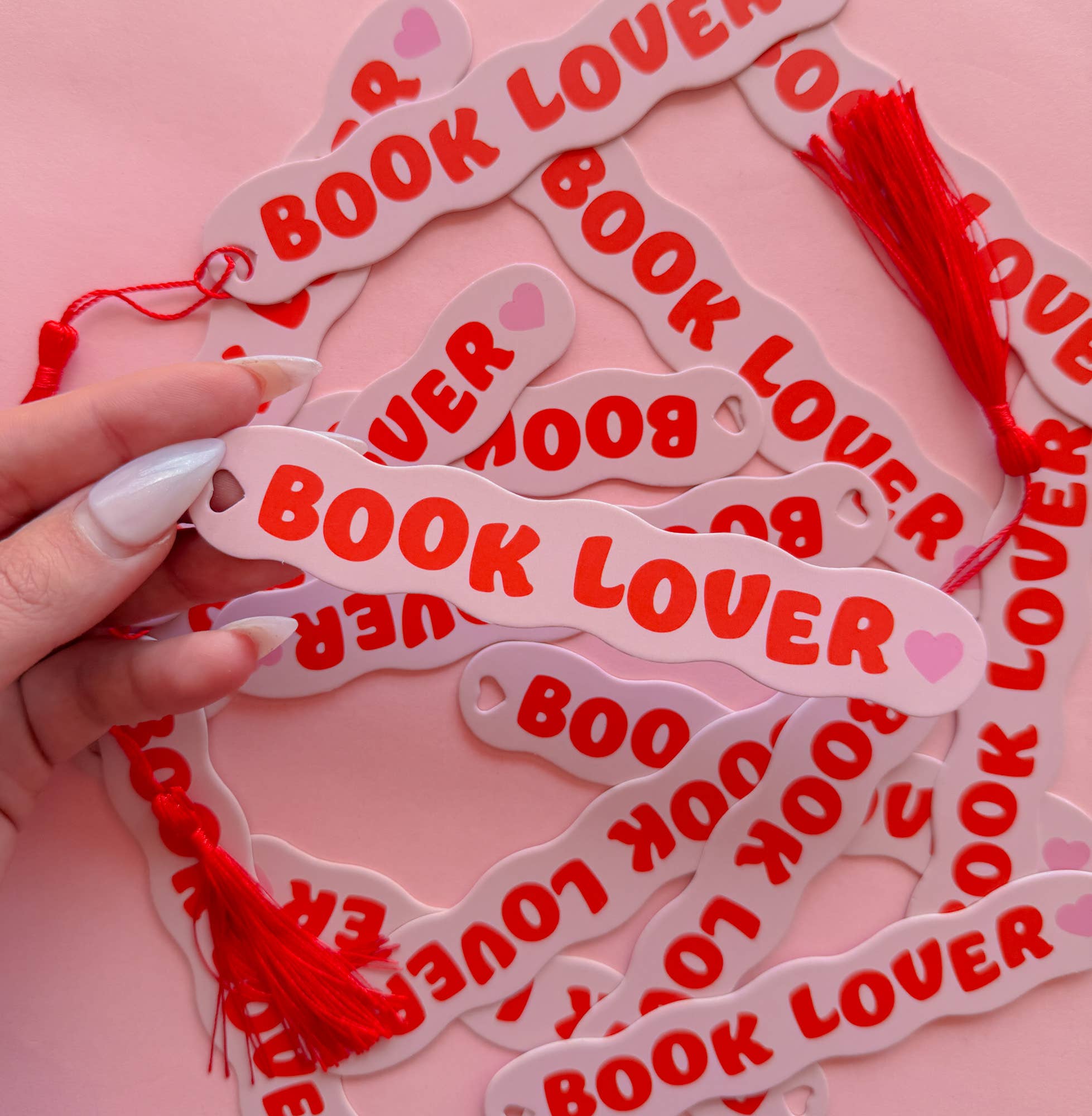 Book Lover Die Cut Bookmark by Jollie Ollie Designs