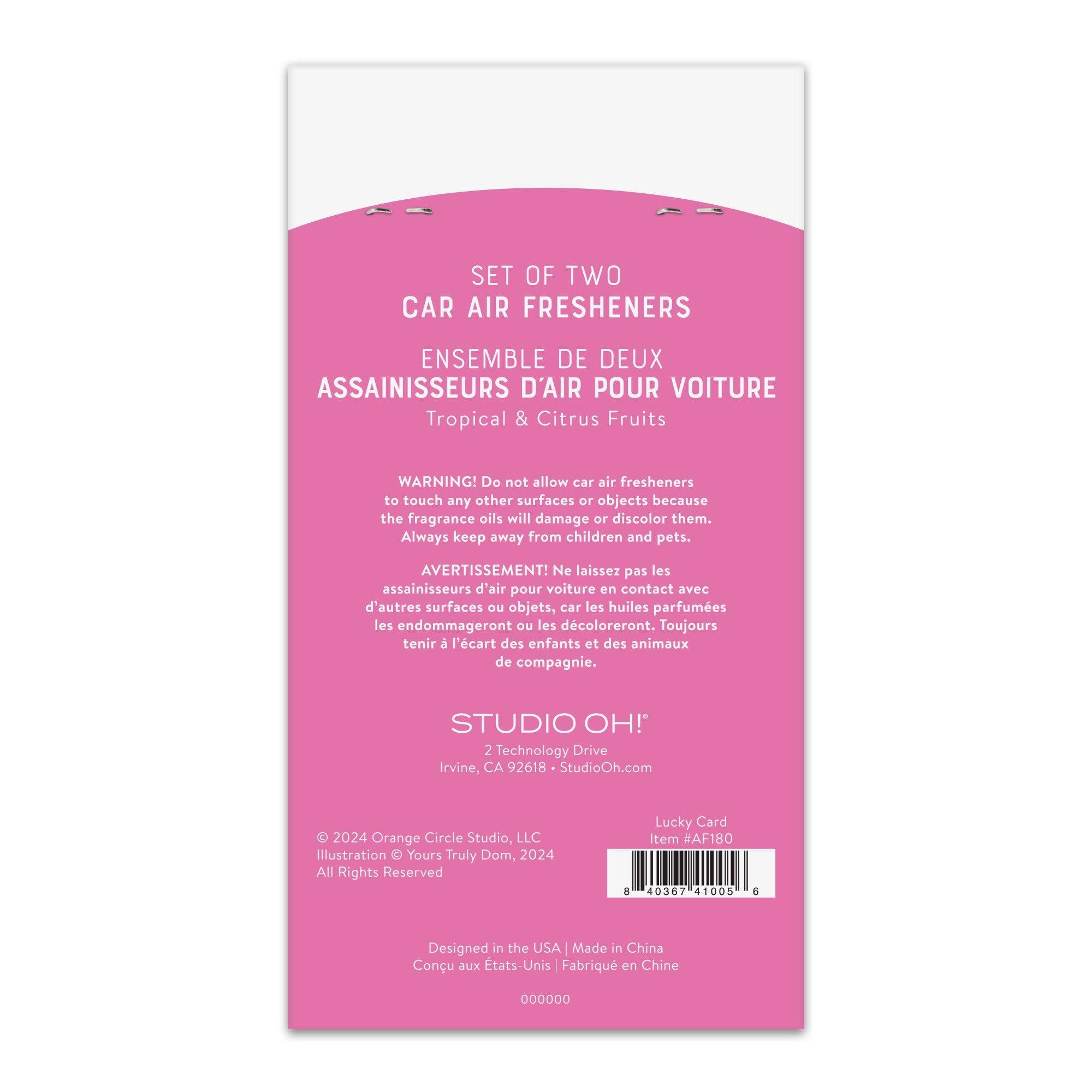 Studio Oh! - Lucky Card Car Air Freshener