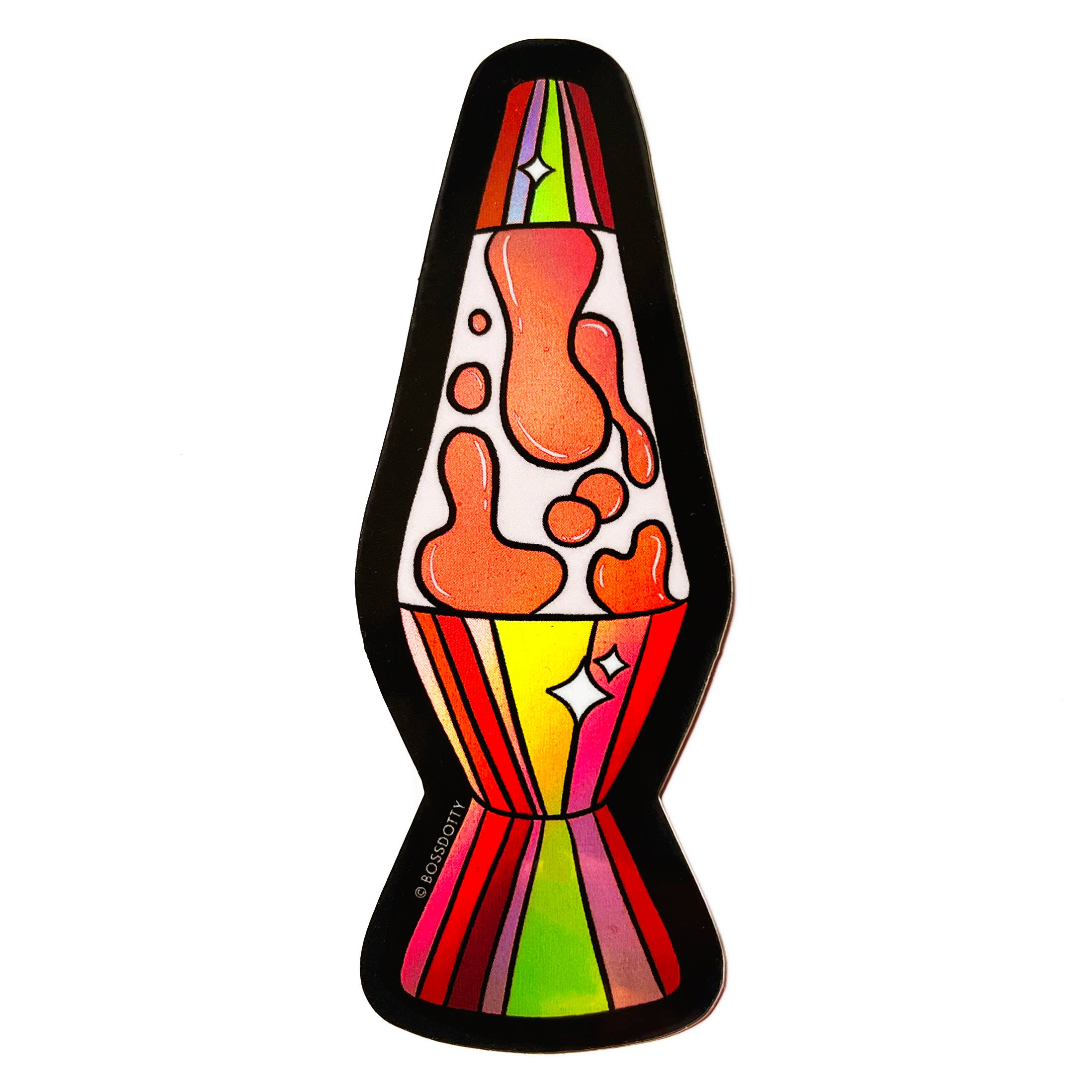 Boss Dotty Paper Co. - Holographic Lava Lamp Sticker