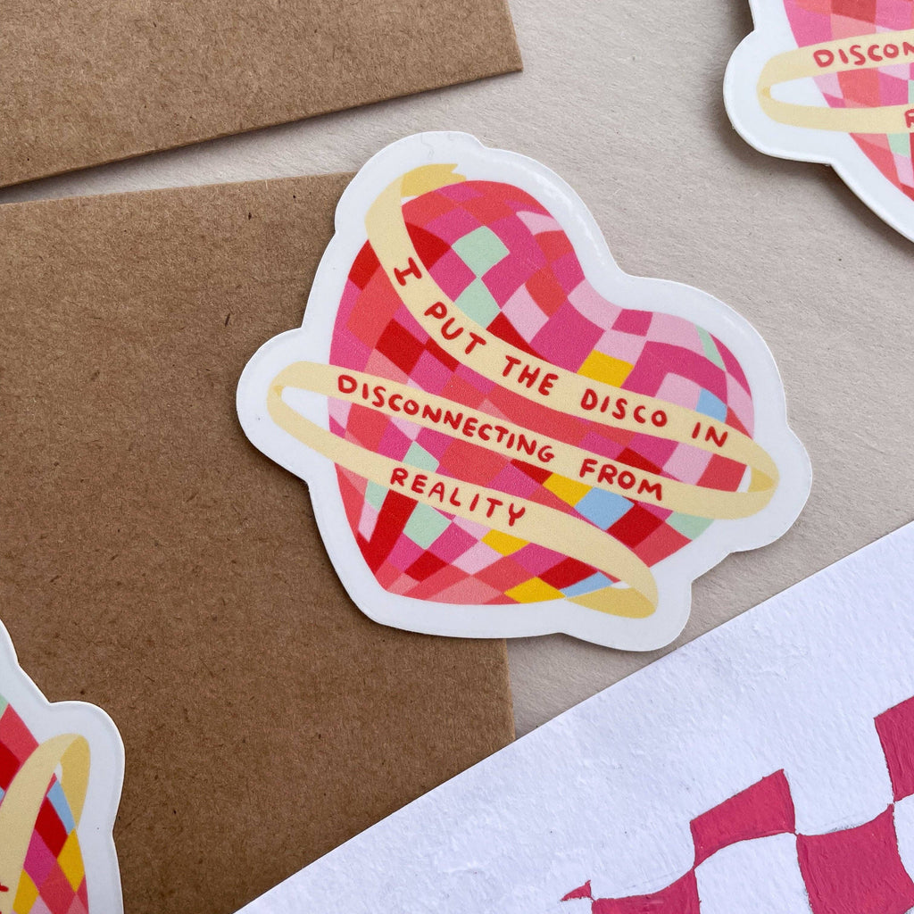 Doctor Scribble - Disco in Disconnecting From Reality Vinyl Sticker