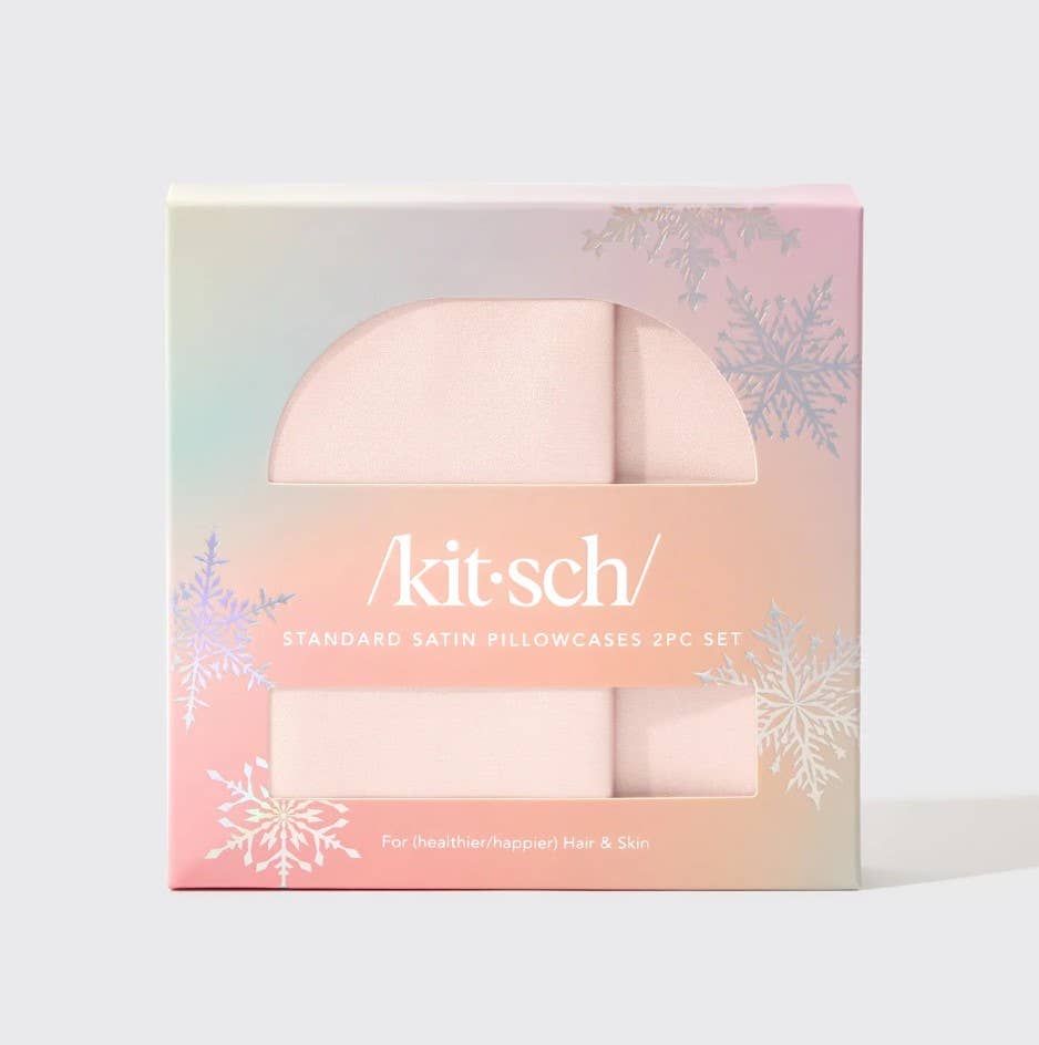 Holiday Standard Pillowcase 2pc - Blush by KITSCH