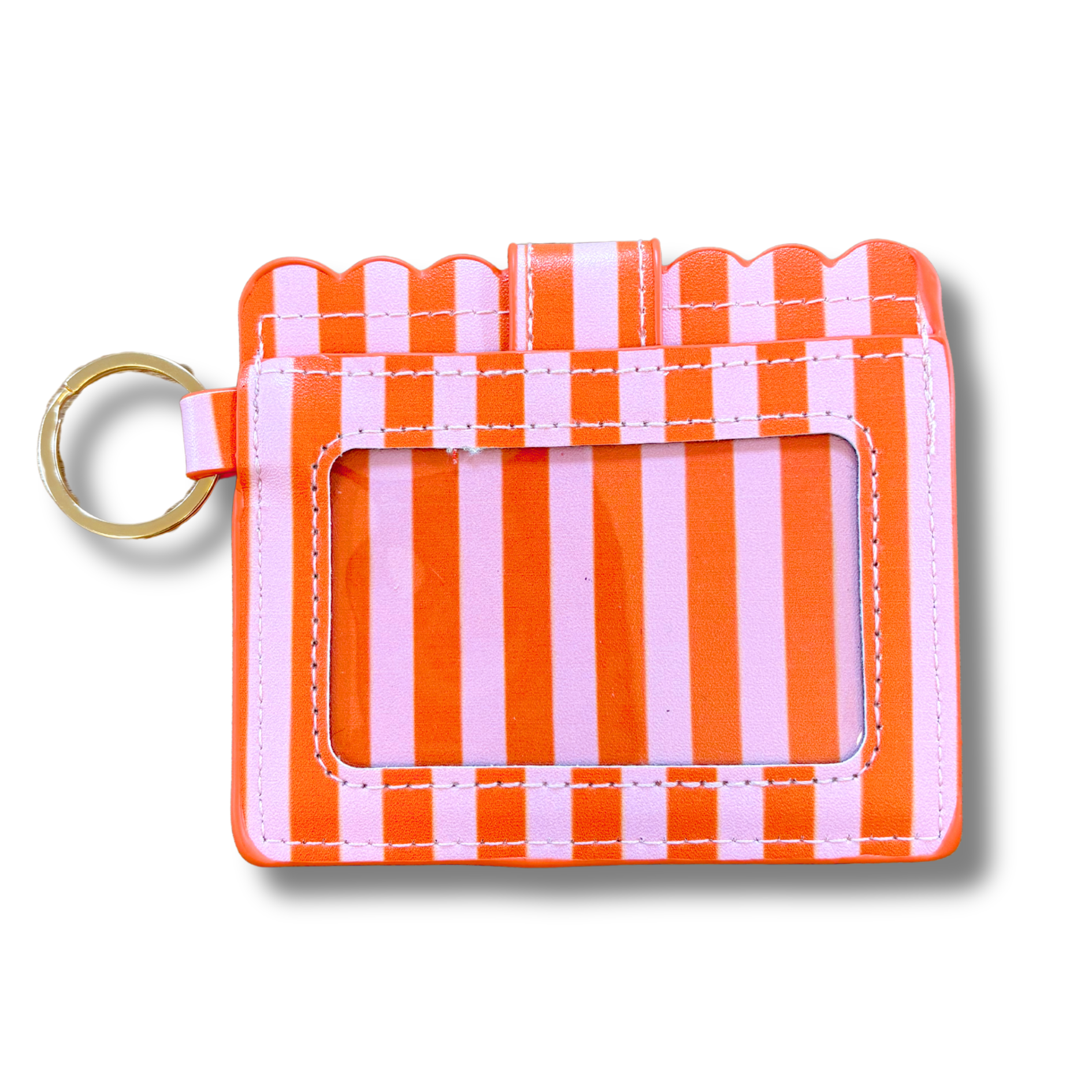 Elle Nicole - Wallet - Pink & Orange Stripes