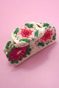 JOSSLYN by wall to wall - Crochet Floral Hair Claw Clip-Ruby