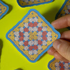 Doctor Scribble - Granny Square Vinyl Sticker