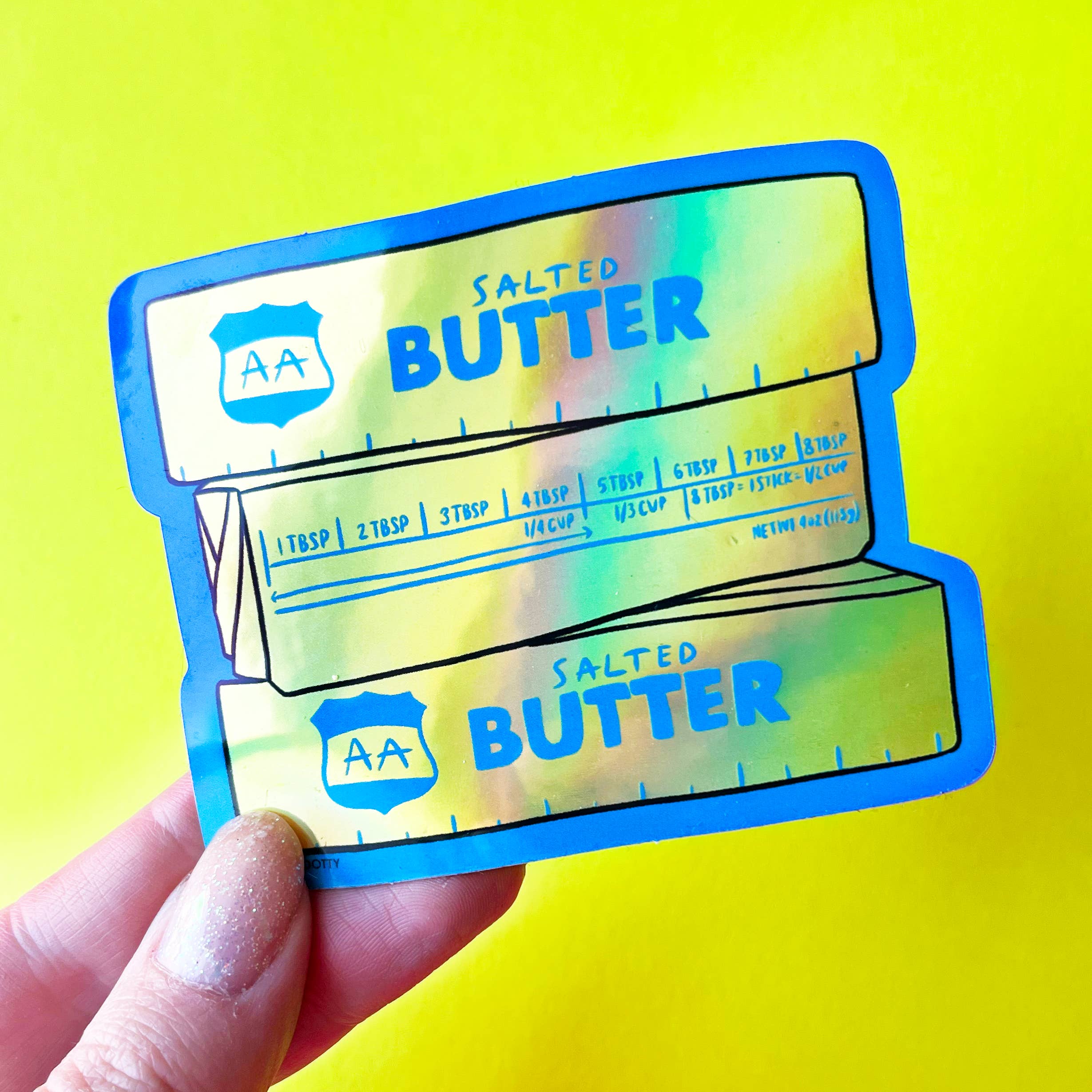 Boss Dotty Paper Co. - Holographic Butter Sticker