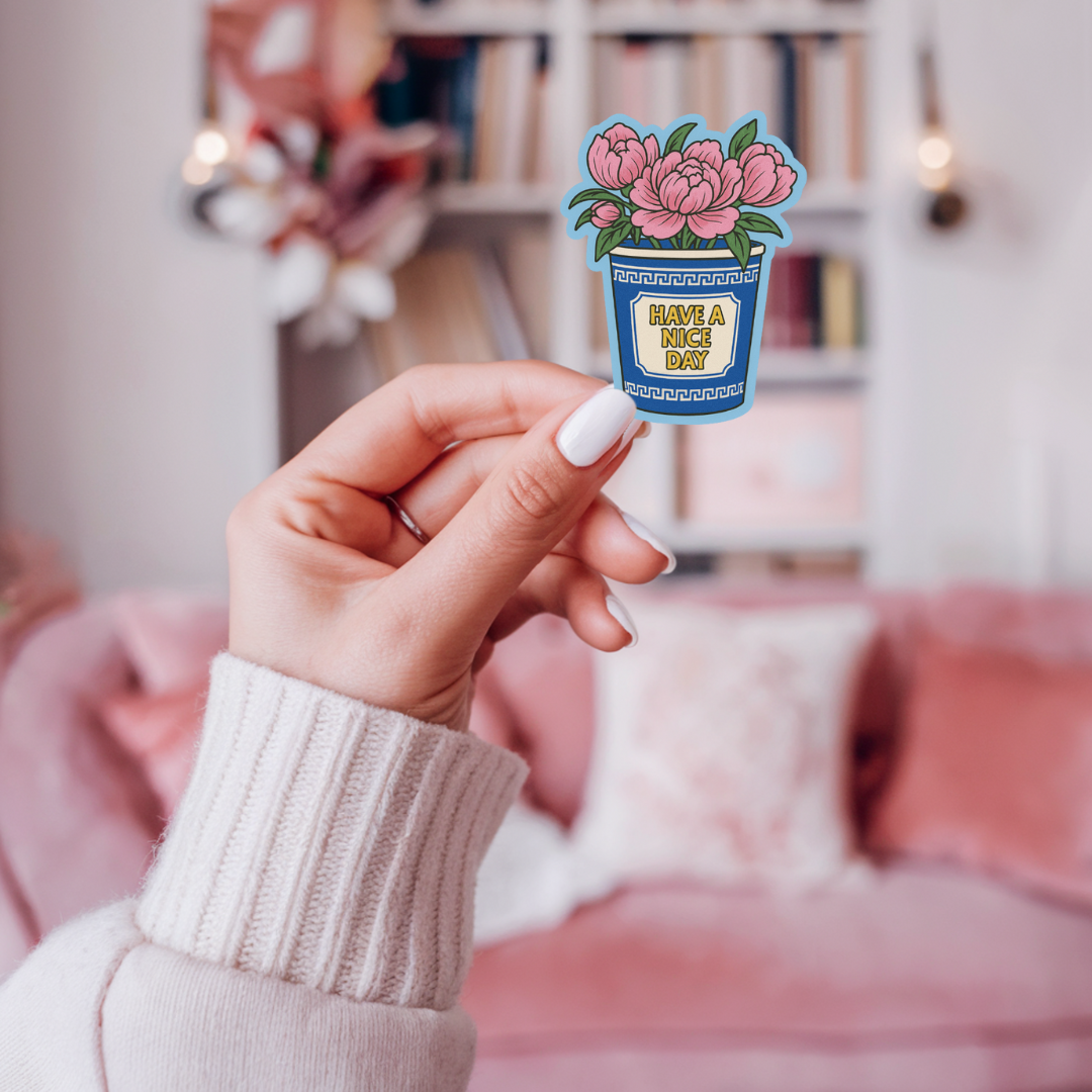 inviting affairs paperie - NYC To-Go Coffee Cup Sticker – Floral Urban Aesthetic