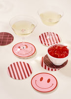 One & Only Paper - Peach and Tomato Smile Coasters - Set of Four
