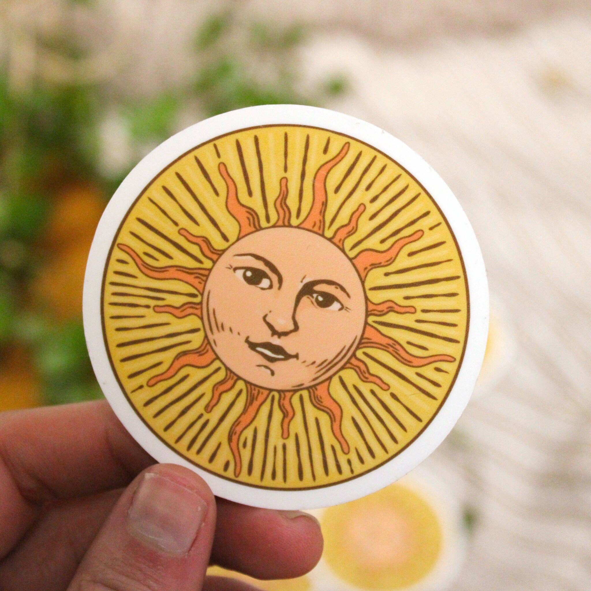 Doctor Scribble - Sun Circle vinyl Sticker