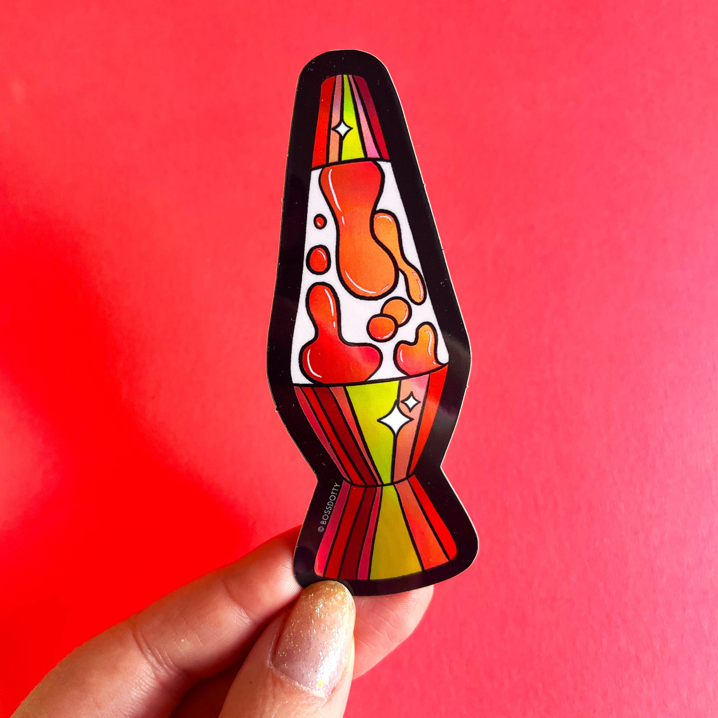 Boss Dotty Paper Co. - Holographic Lava Lamp Sticker