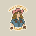 inviting affairs paperie - This Cowgirl Reads – Western Book Lover Sticker