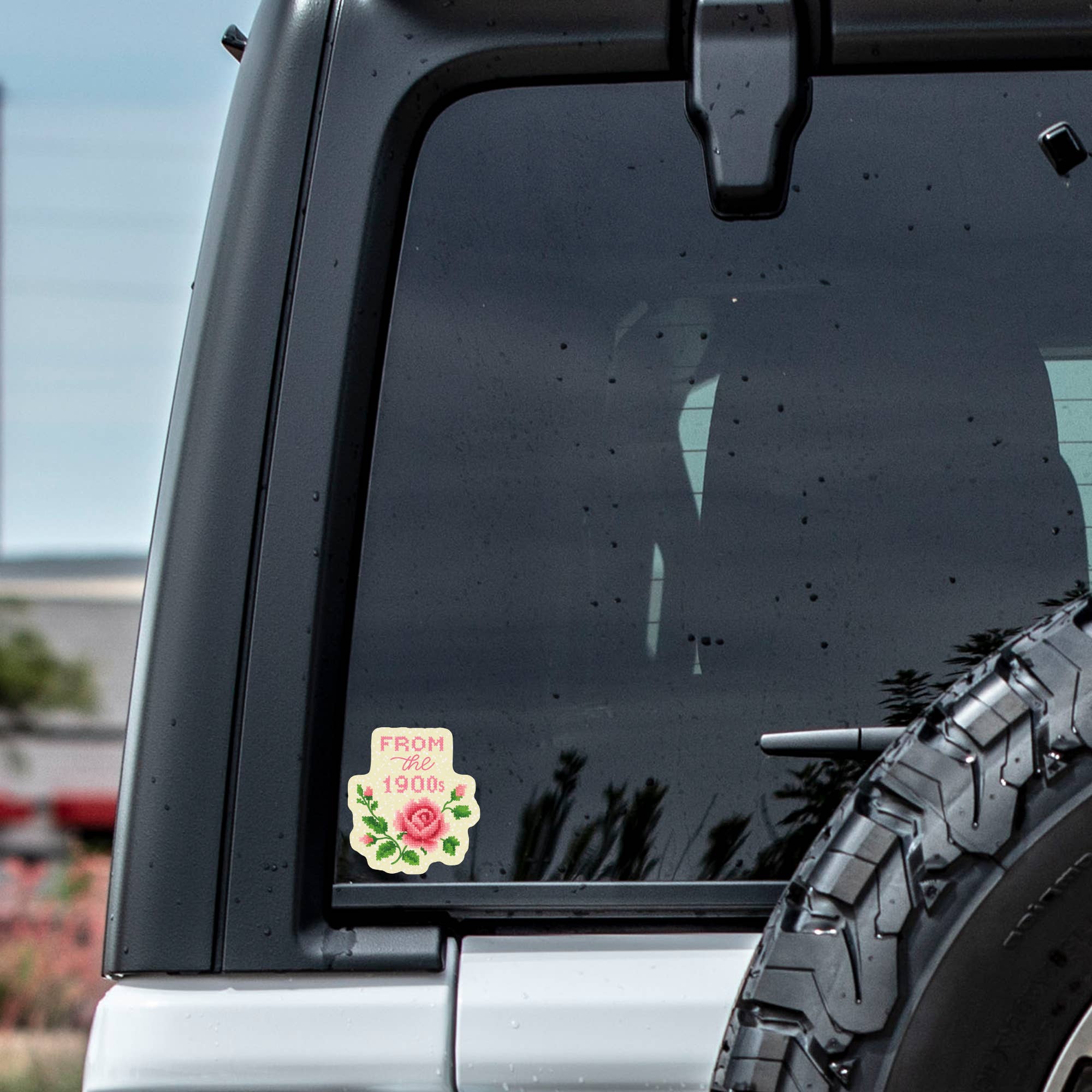 Juju and Moxie -1900s Cross Stitch High Quality Vinyl Sticker