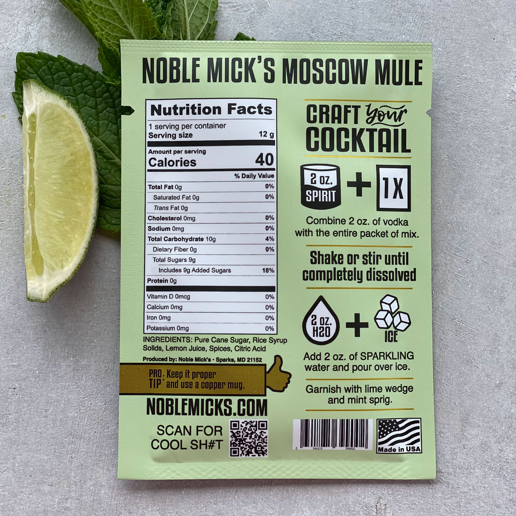Moscow Mule Single-Serve Craft Cocktail