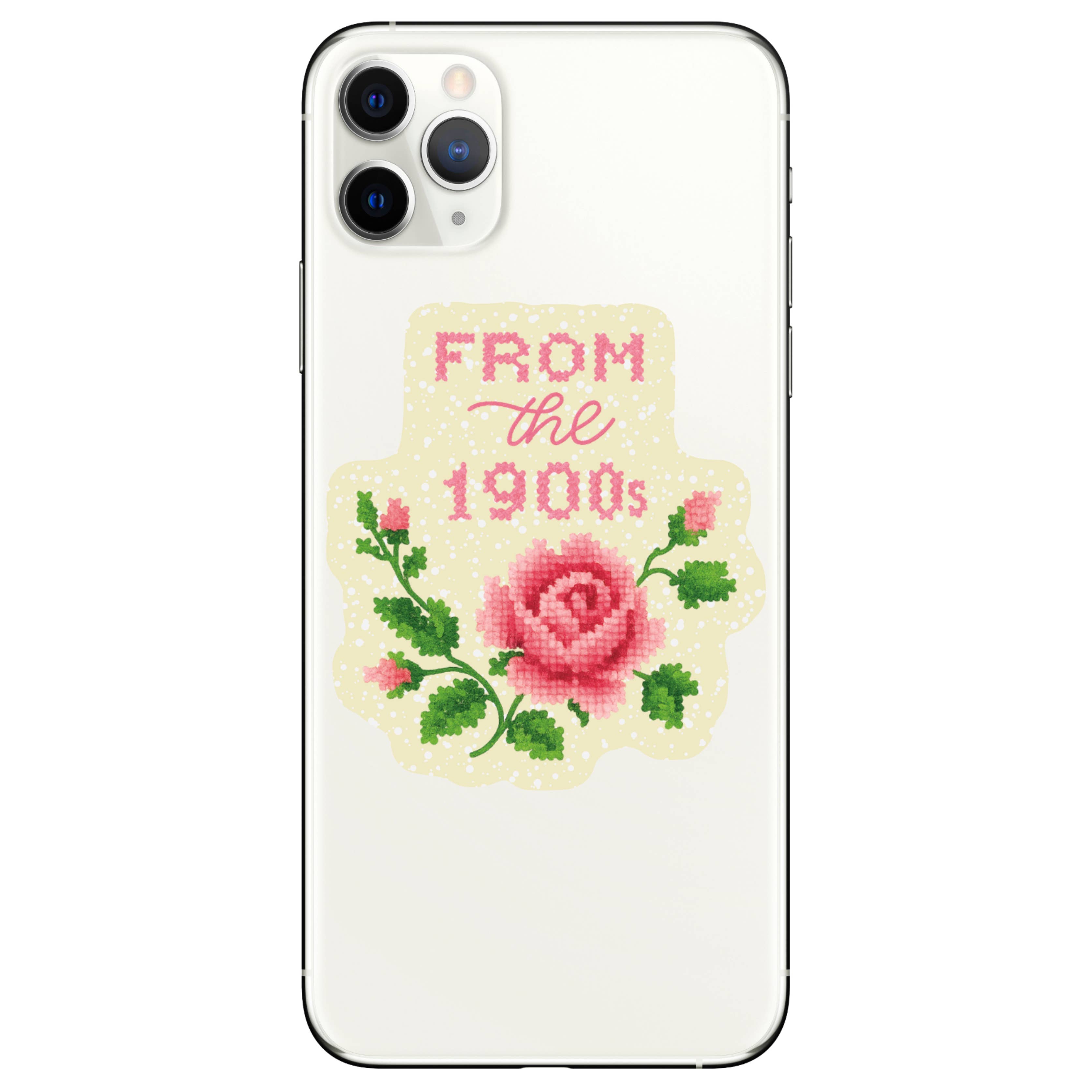 Juju and Moxie -1900s Cross Stitch High Quality Vinyl Sticker