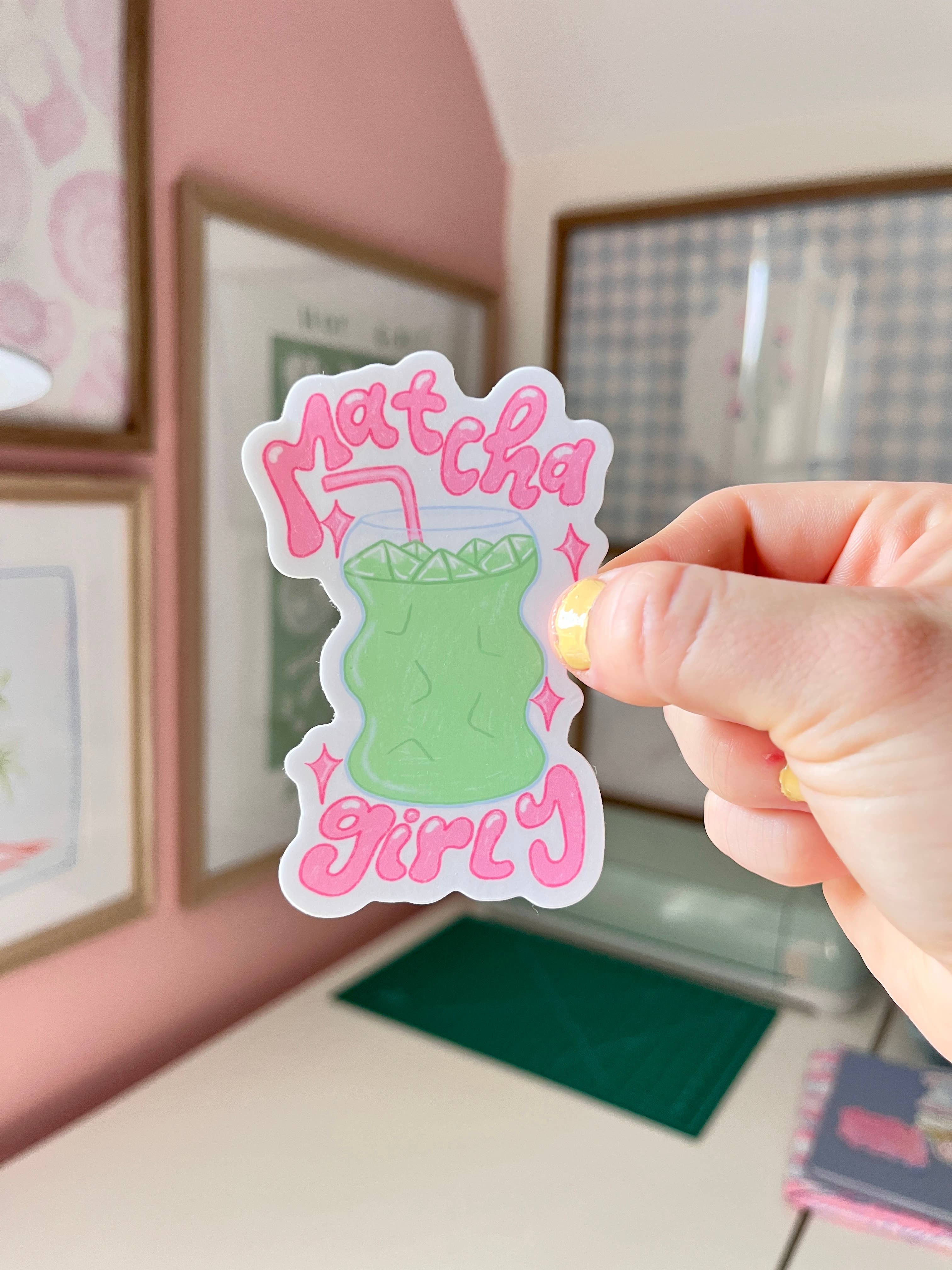 Hanstan Studio - Matcha Girly Vinyl Sticker