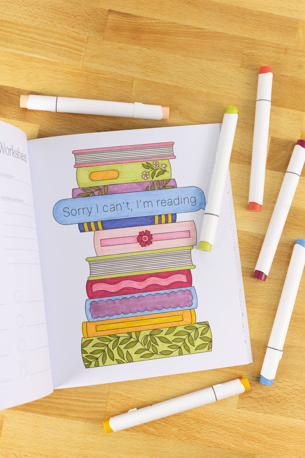 Elyse Breanne Design - All Booked Up Coloring Book | Bookish & Reading