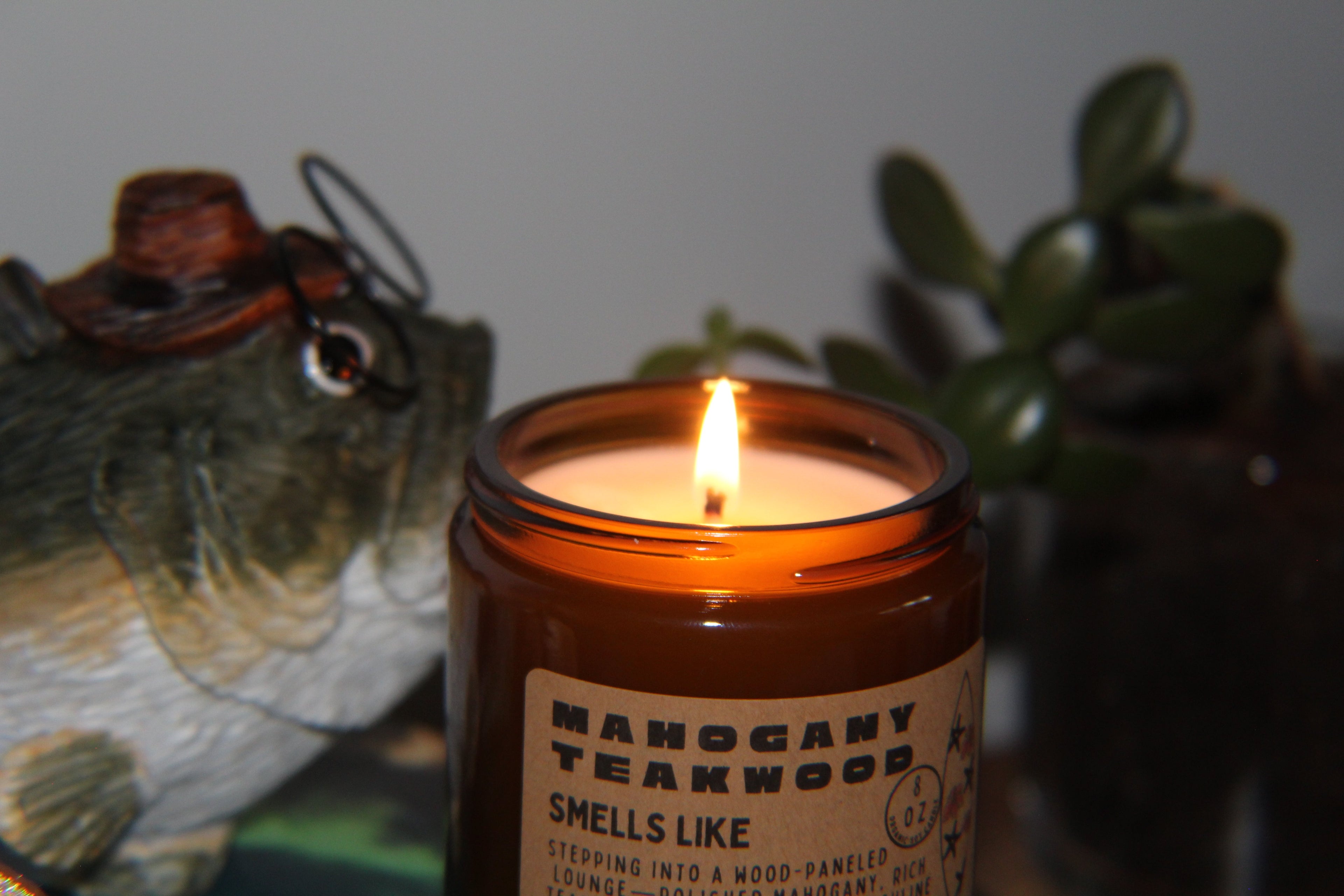 Mahogany Teakwood Soy Candle by Oddly Brewed