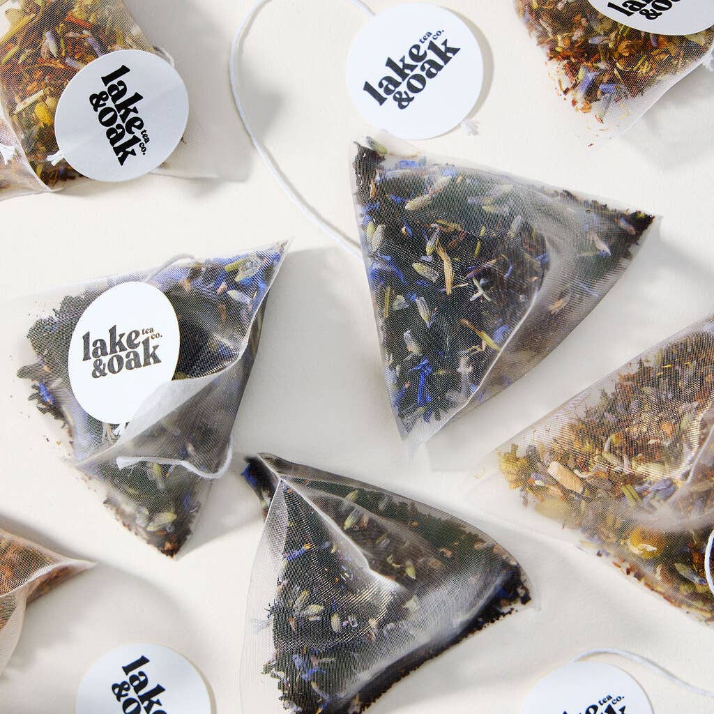 Lake & Oak Tea Co. - Lavender Vanilla Earl Grey -  Superfood Tea Blend - Pyramid Tea Bags