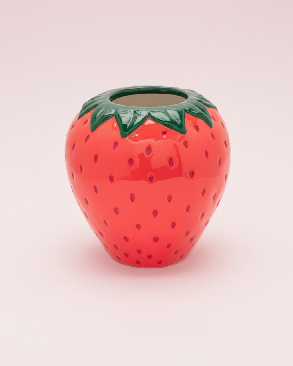 Strawberry Fields Ceramic Vase by Ban.do