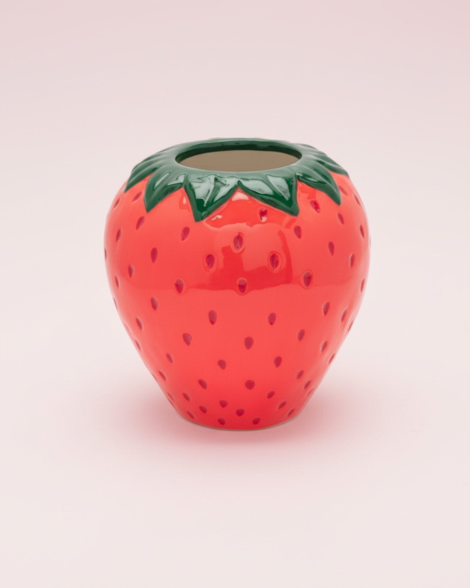 Strawberry Fields Ceramic Vase by Ban.do