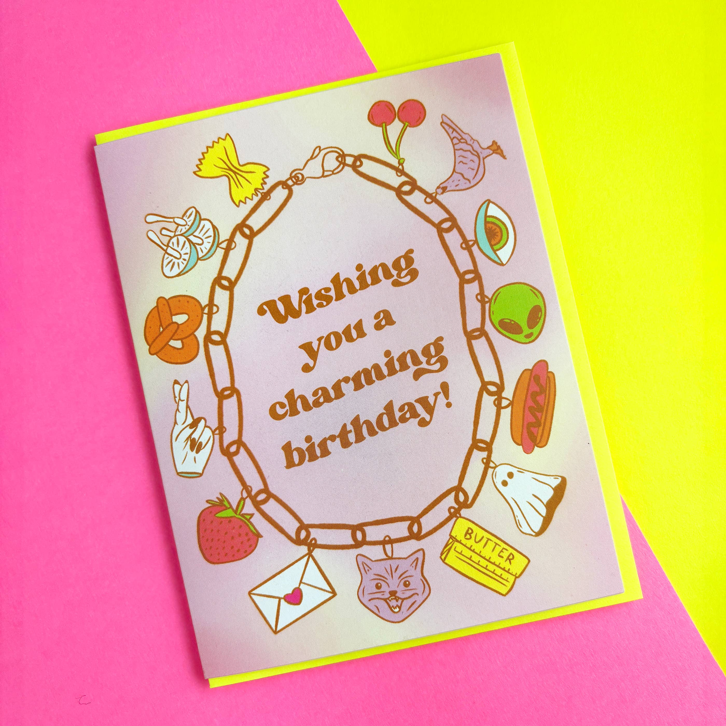 Boss Dotty Paper Co. - Charm Bracelet Birthday Card