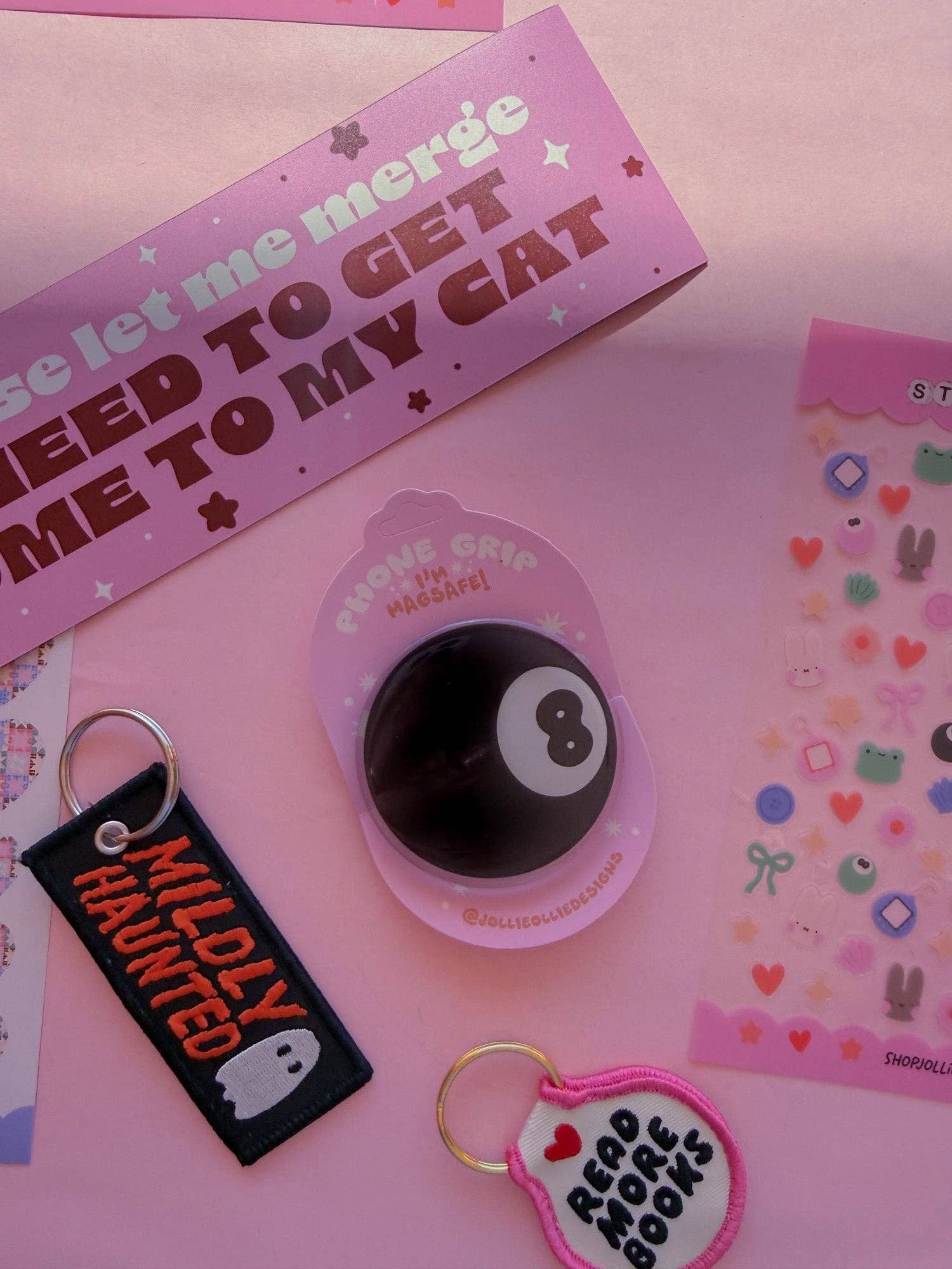 Jollie Ollie Designs - Magsafe Eight-ball Phone Grip by Jollie Ollie Designs