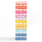 Pippi Post - Tumbling Book Stack - Wooden Block Stacking & Balance Game