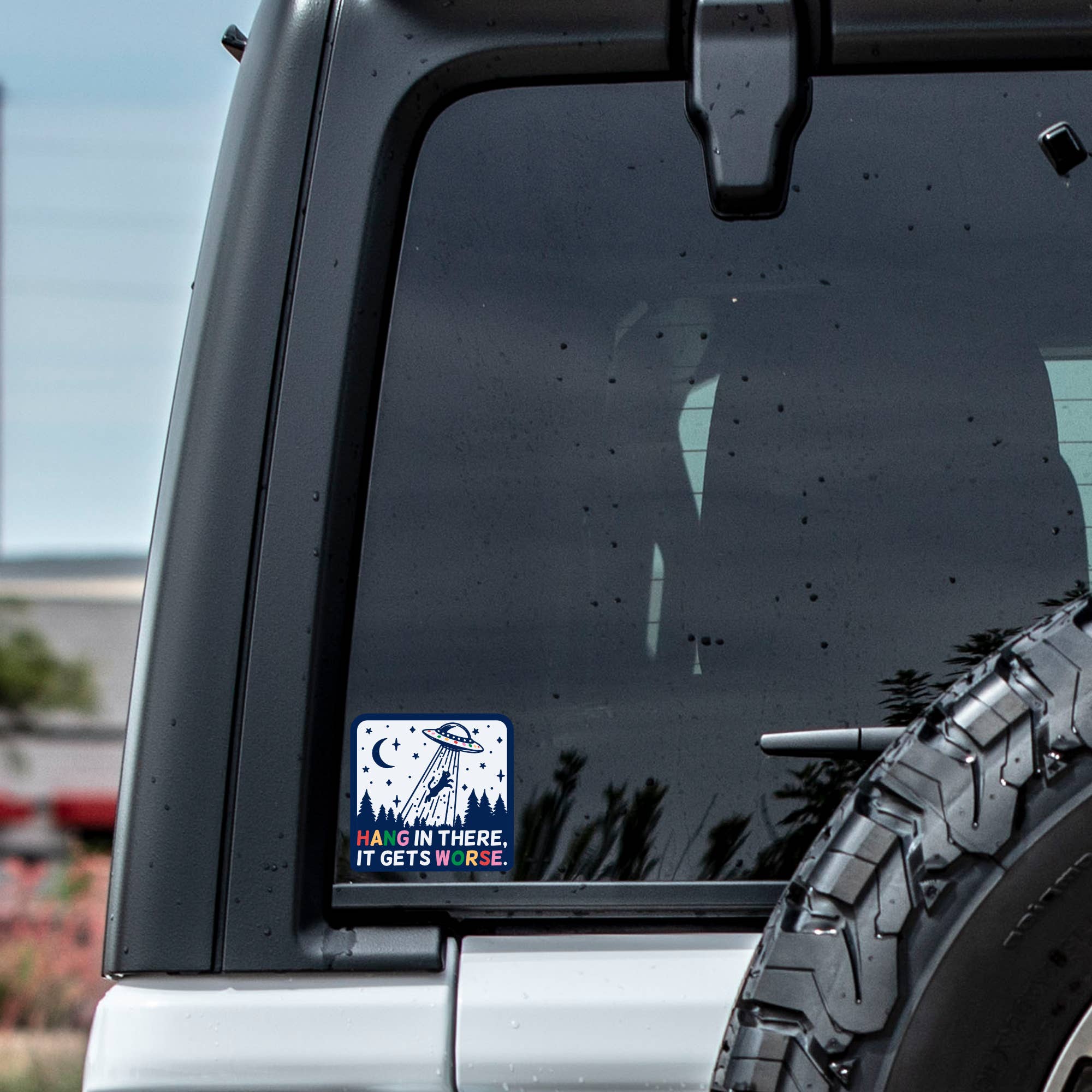 Juju and Moxie -Hang In There High Quality Vinyl Sticker