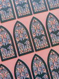 Jollie Ollie Designs - Dragon Stainglass Bookmark - Purple & Orange by Jollie Ollie Designs