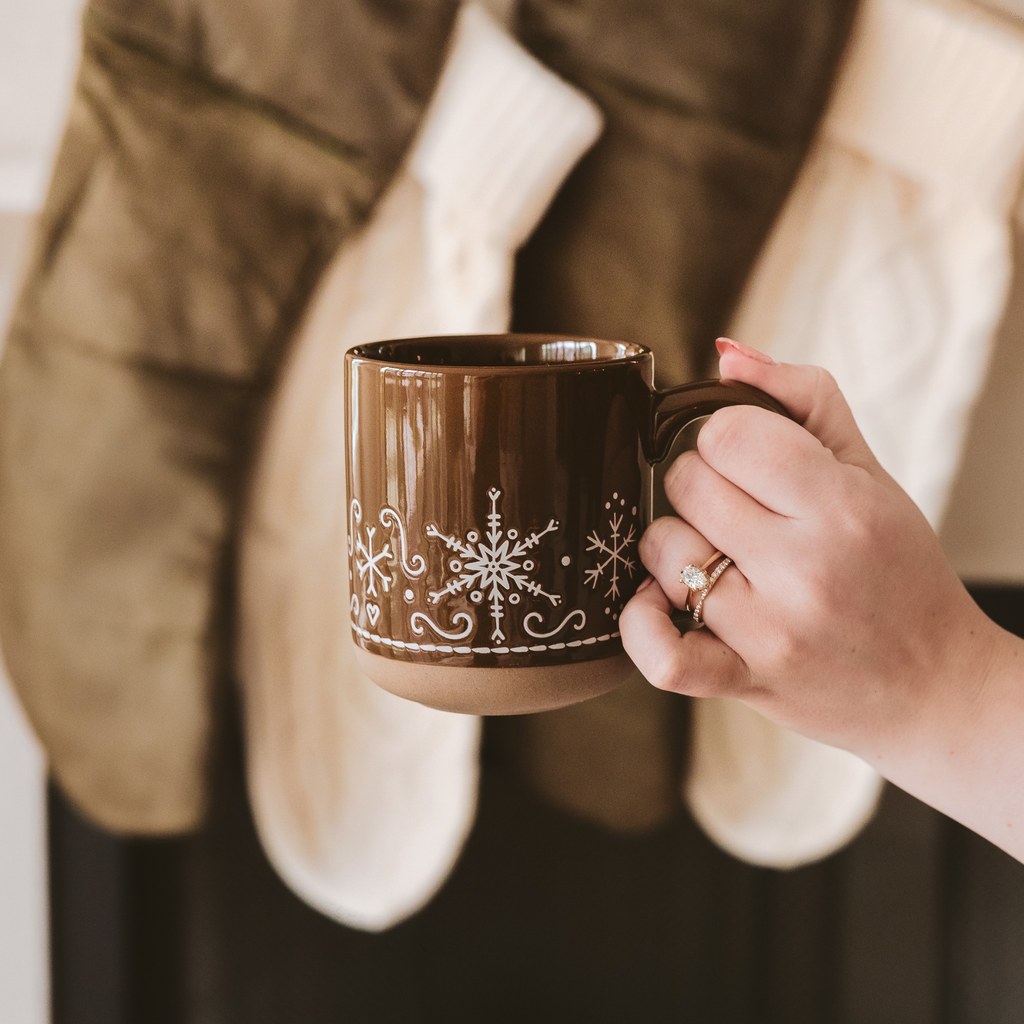 Gingerbread Stoneware Coffee Mug by Sweet Water Decor