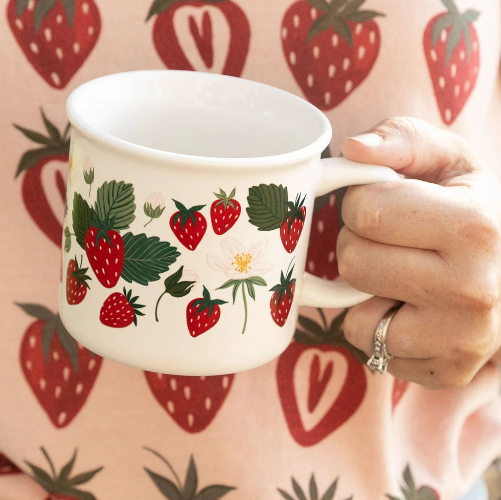 Paper Farm Press - Strawberry Patch Mug by Paper Farm Press