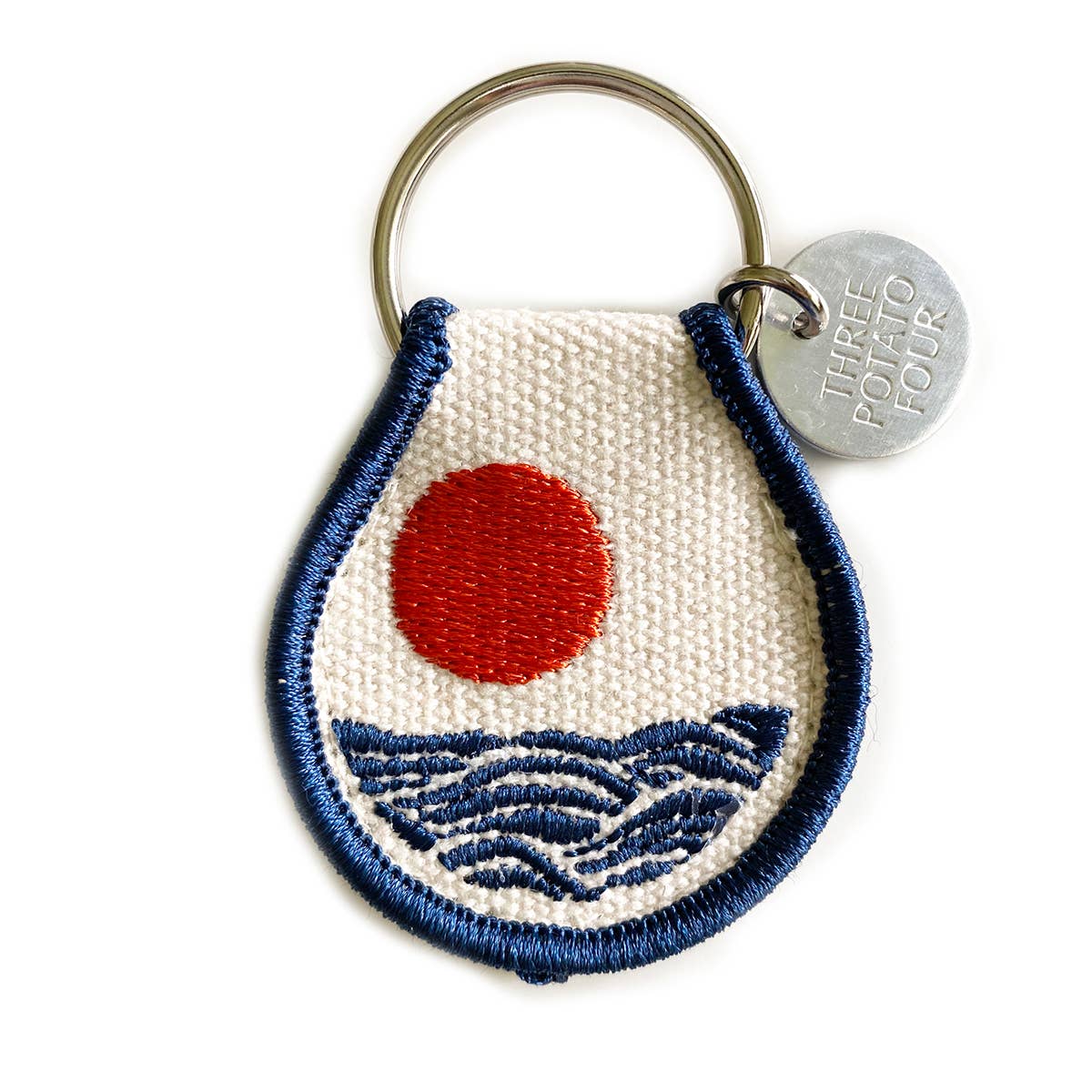 Three Potato Four - Patch Keychain - Sun & Waves