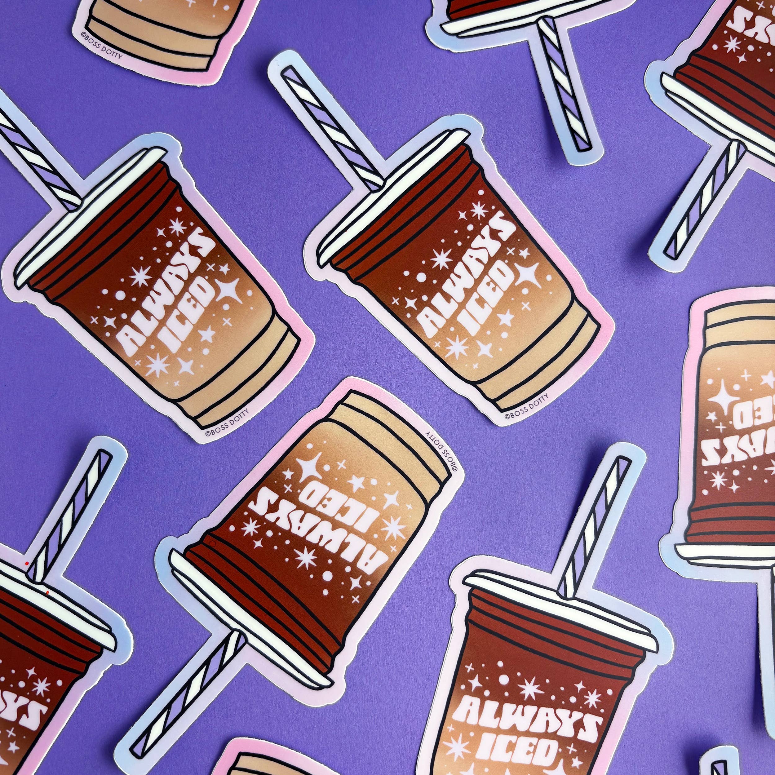 Boss Dotty Paper Co. - Iced Coffee Sticker
