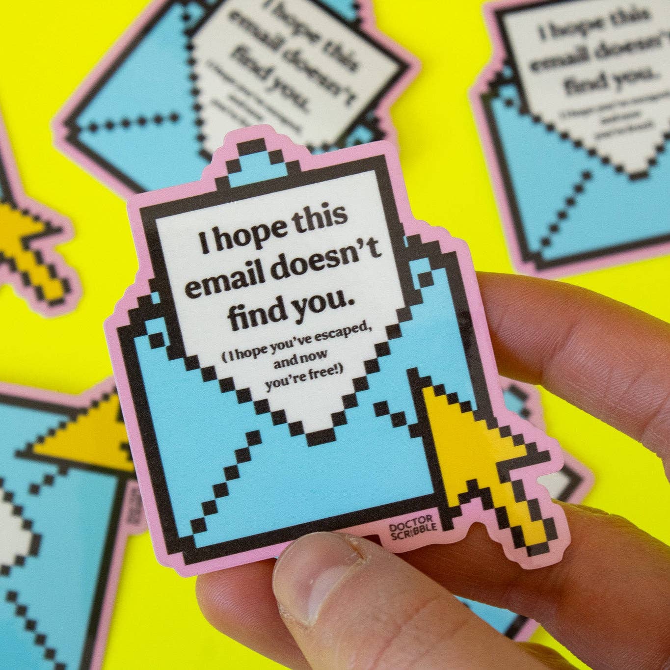 Doctor Scribble - I Hope this Email Doesn't Find You Vinyl Sticker